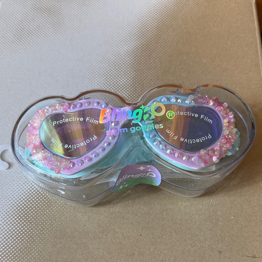 Pink and Blue Kids Swim Goggles